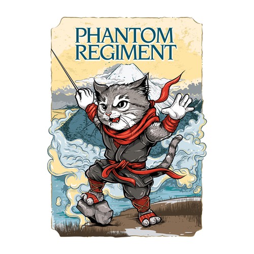 T-shirt with the title 'Phantom Conductor-Cat Ninja'