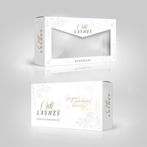 Eyelash design with the title 'Cali lashes'