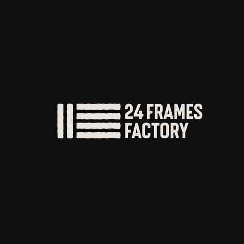 Frame logo with the title 'FOR SALE! Logotype for 24 Frames Factory'