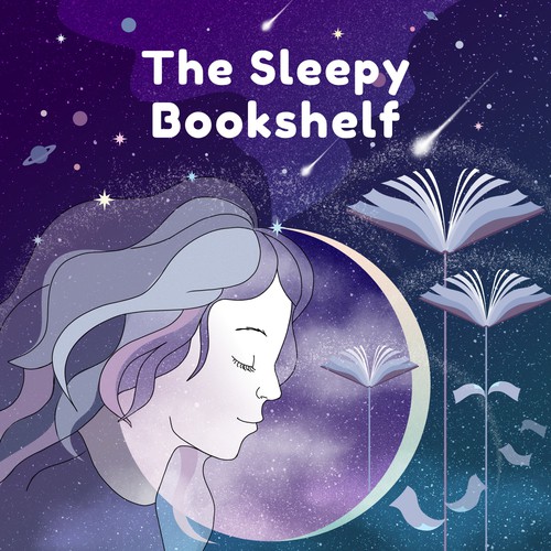 Universe illustration with the title 'Podcast artwork for new sleep podcast'