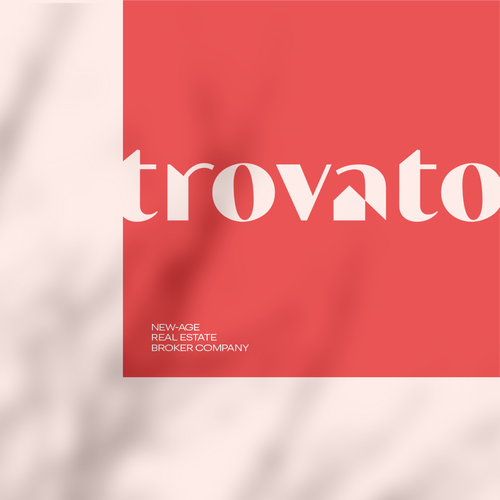 Geometric logo with the title 'Bold and creative design of a logo for a new digital, automated and trustworthy real-estate broker'