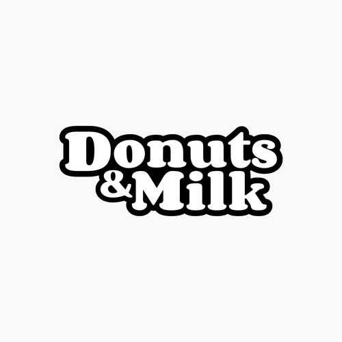 Milk brand with the title 'Donuts & Milk'