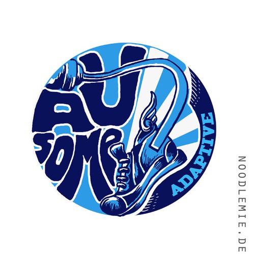 Illustration brand with the title 'Creative kick ass logo for adaptive life and fitness coaching for special needs'