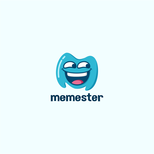 Funny logo with the title 'Memester Logo'