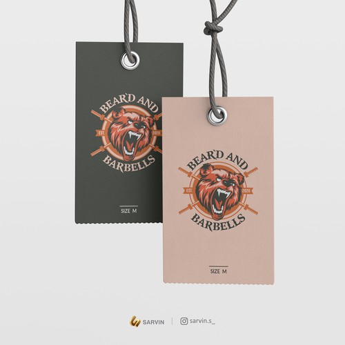 Illustrated logo with the title 'Beard and Barbells'