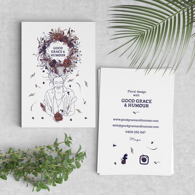 Business Card design for Good Grace & Humor