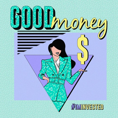 Money illustration with the title 'Invest for Women Campaign'