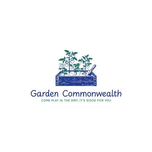 Garden design with the title 'Logo for a Community Garden'