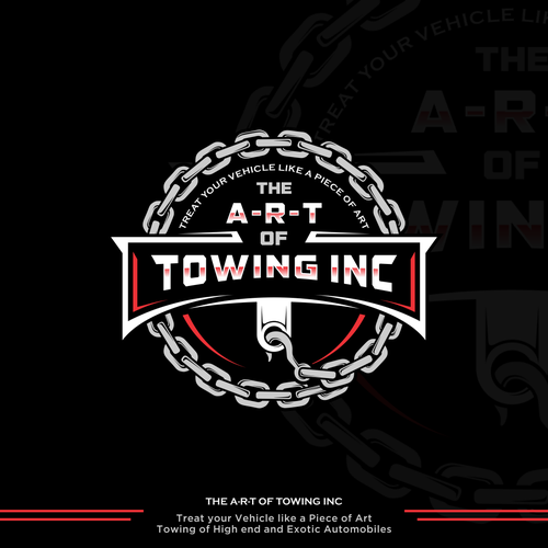Chain design with the title 'THE ART OF TOWING'