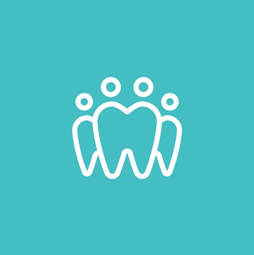 Combination logo with the title 'Minimal Design for Clean Family Dental'