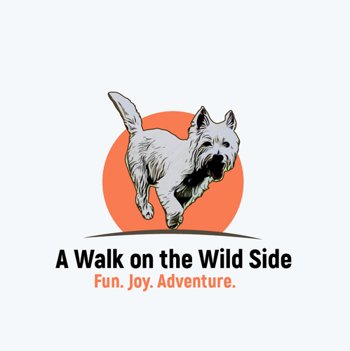 Walk logo with the title 'joy and happiness'