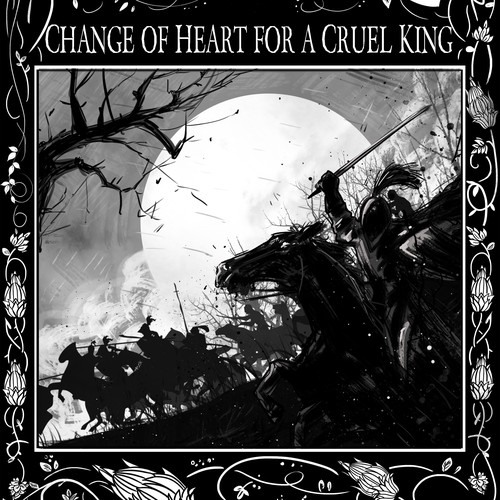 Knight design with the title '"The Dark Harp" - I act'