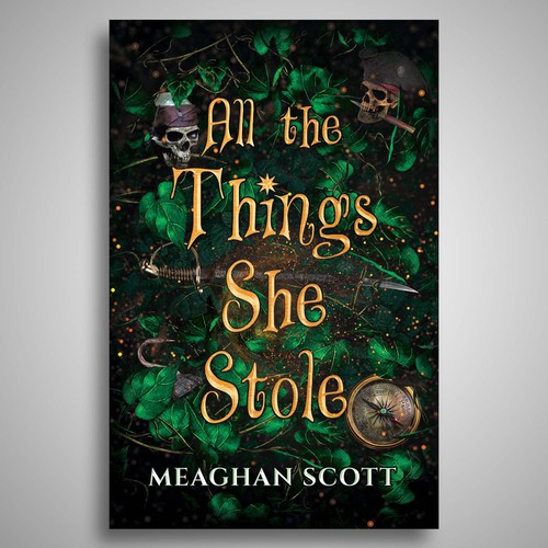 Novel design with the title 'All the Things She Stole'