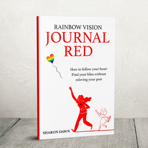 Little girl design with the title 'Rainbow Vision'