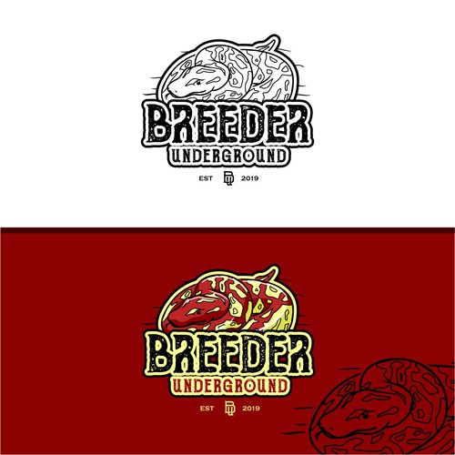 Python design with the title 'ball python'