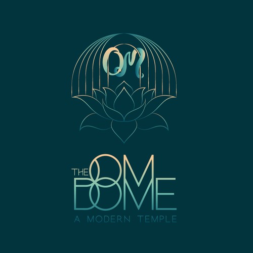 Healing logo with the title 'The OM Dome'