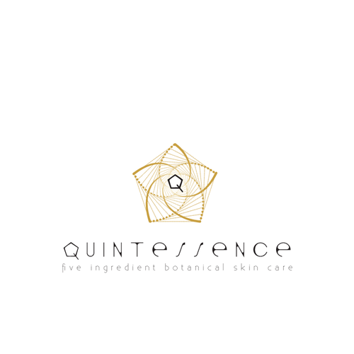 Sacred geometry logo with the title 'Sharp Geometric Logo for Botanical Skin Care Line'