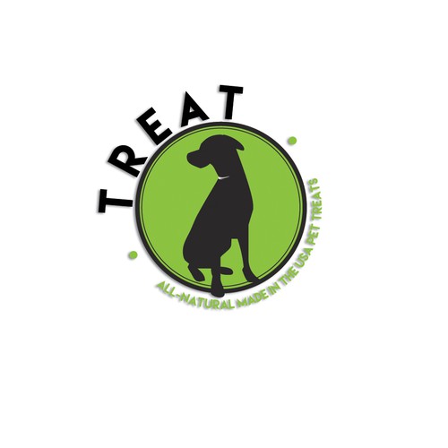 Sweet treat logo with the title 'logo design'