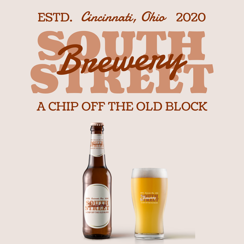 Cider logo with the title 'Bold logo concept for new brewery'