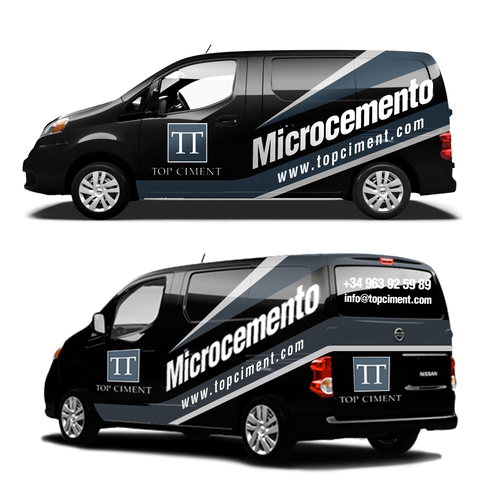 Automotive design with the title 'Create a Vehicle Wrap Design'