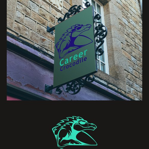 Cool brand with the title 'Cool Crocodile Logo'