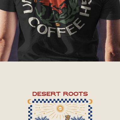 Joud Coffee: Merch Illustration
