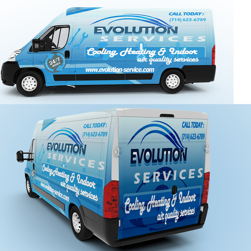 Cargo design with the title 'Van Wrap Design'