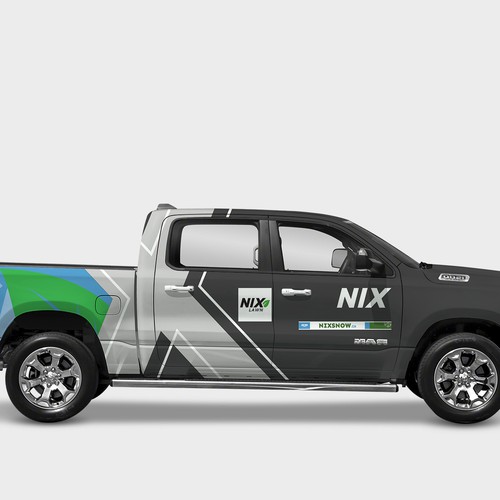 Company profile design with the title 'Truck Wrap Design'