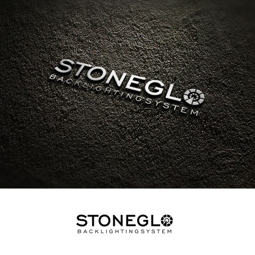 Wordmark logo with the title 'STONEGLO'
