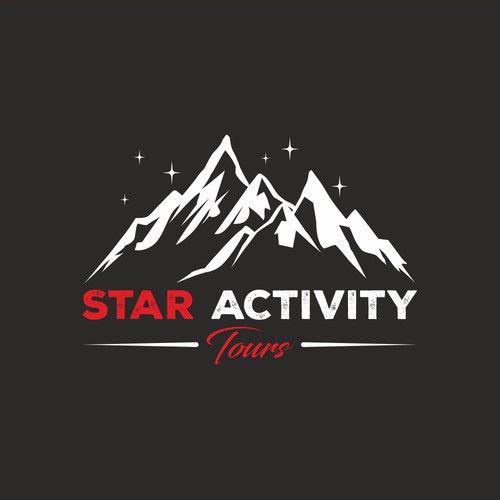 Rough logo with the title 'Logo design concept for custom made hiking tours in Germany, Austria and Switzerland'