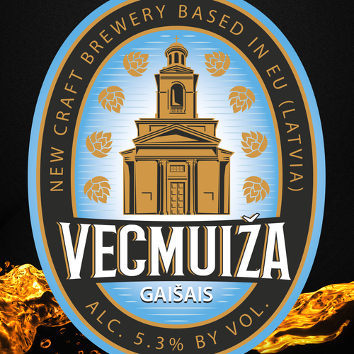 Classic label with the title 'Logo For New Craft Brewery'