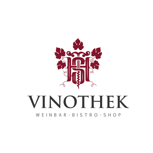 Corkscrew design with the title ' Logo Design for Wine House / Wine Shop'
