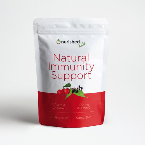 Pills packaging with the title 'Nurished Kids'