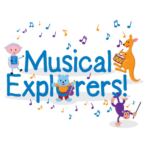 Notes design with the title 'Musical Explorers'