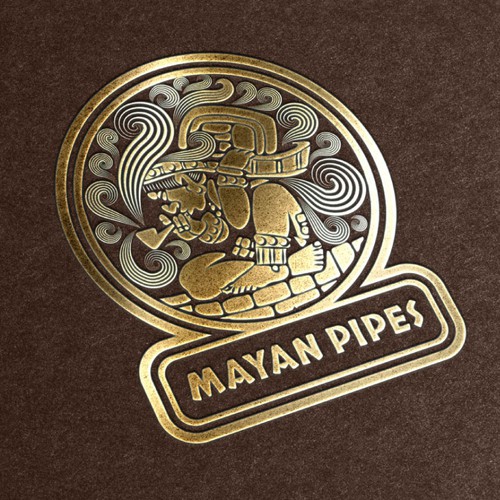 Ethnic design with the title 'Mayan Pipes'