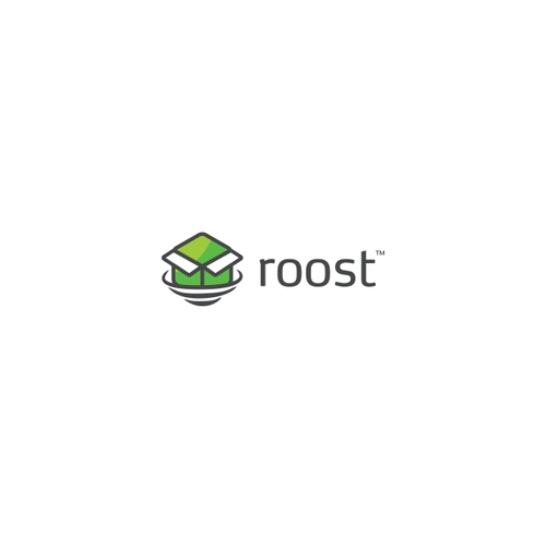 Box logo with the title 'Logo design for roost'