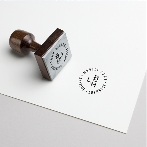 Scandinavian design with the title 'Elegant logo for Mobile Bar Hire'