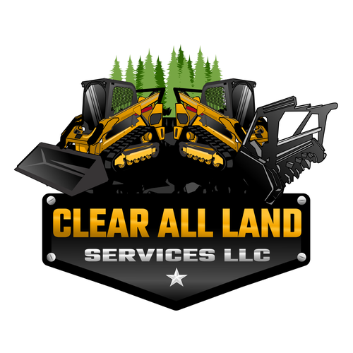Cocoon logo with the title 'Illustration logo concept for Clear All Land Services'