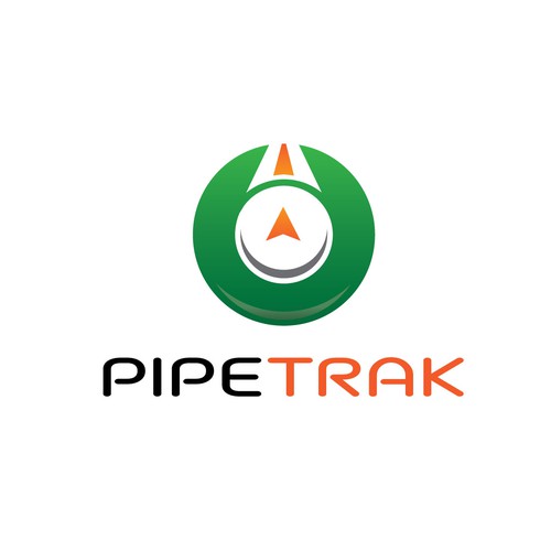 Map logo with the title 'Catchy logo for top pipeline mapping business  '