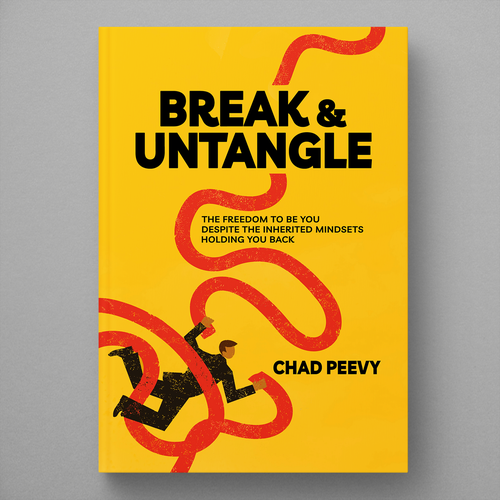Education book cover with the title 'Book cover design - Break & Untangle'