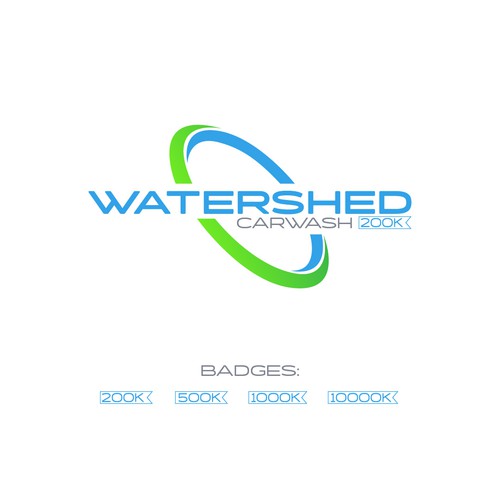 Carwash logo with the title 'watershed carwash 200k'