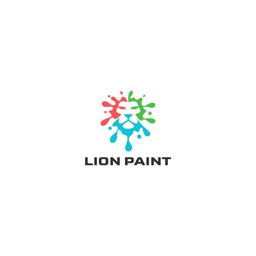 Splash logo with the title 'Lion Paint'
