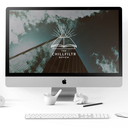 Merchandise logo with the title 'The CHILLFILTR Review logo'