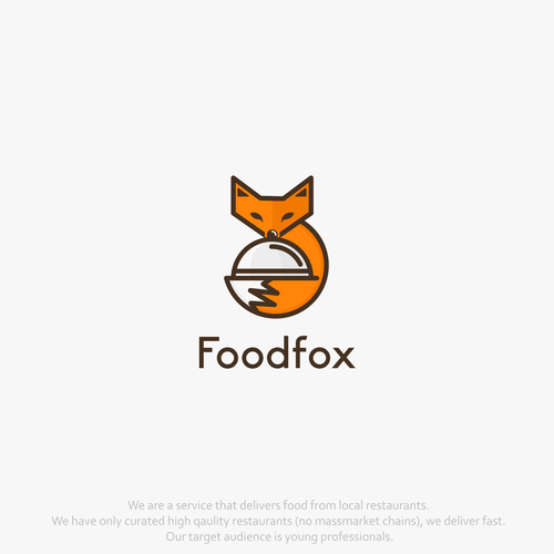 Restaurant design with the title 'Food Fox'