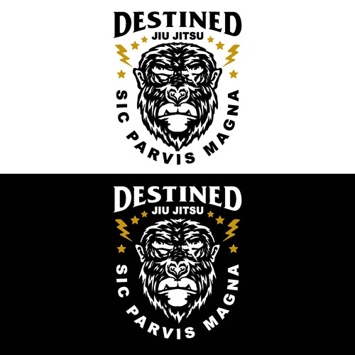 Music brand with the title 'Gorilla Logo'