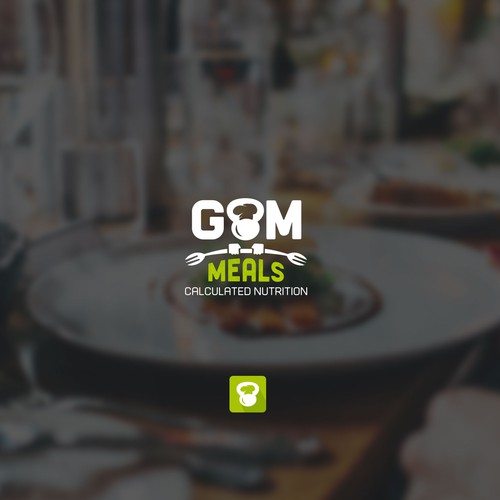 Nutritionist logo with the title 'Gym meals'