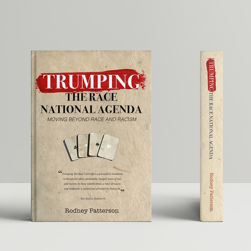 Political book cover with the title 'Cover for Book on Racism in America'