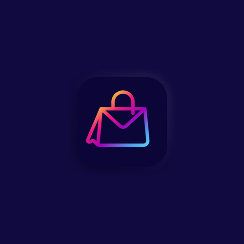 Email logo with the title 'email marketing icon'