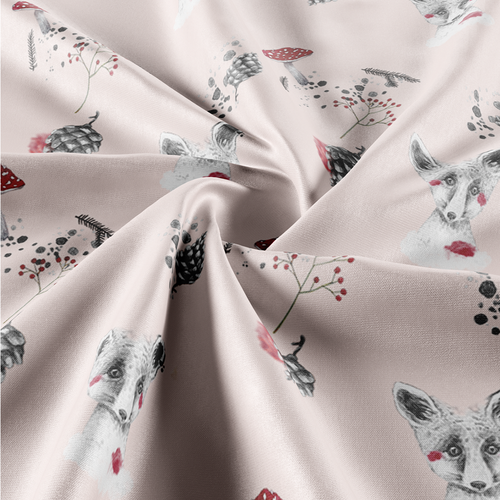 Pinecone design with the title 'Kid's fabric pattern design'