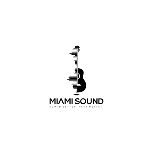 Guitar brand with the title 'miami sound'